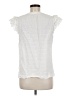 J. McLaughlin Ivory Short Sleeve Blouse Size M - photo 2