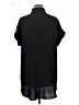 VIISHOW 100% Polyester Black Short Sleeve Blouse Size XL - photo 2