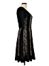Connected Apparel Animal Print Black Cocktail Dress Size 10 - photo 4