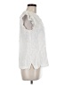 J. McLaughlin Ivory Short Sleeve Blouse Size M - photo 4