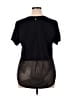 Athleta Solid Black Short Sleeve T-Shirt Size XL - photo 2