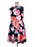 Eliza J Floral Blue Casual Dress Size 16 - photo 2