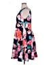 Eliza J Floral Blue Casual Dress Size 16 - photo 5