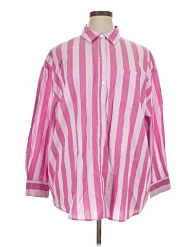 Old Navy 3/4 Sleeve Button-Down Shirt (view 1)