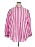 Old Navy 100% Cotton Stripes Pink 3/4 Sleeve Button-Down Shirt Size XL - photo 1