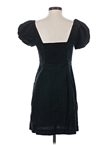 Madewell Linen-Cotton Puff-Sleeve Mini Dress (view 2)