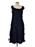 JS Collections 100% Polyester Solid Color Block Blue Cocktail Dress Size 8 - photo 2