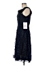 JS Collections 100% Polyester Solid Color Block Blue Cocktail Dress Size 8 - photo 5