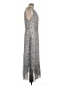 Hemisphere Paisley Gray Casual Dress Size L - photo 4