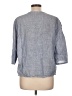 Sigrid Olsen 100% Linen Gray 3/4 Sleeve Button-Down Shirt Size L - photo 2
