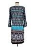 Sunny Leigh Print Teal Casual Dress Size M - photo 2