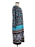 Sunny Leigh Print Teal Casual Dress Size M - photo 4