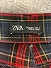Zara Plaid Red Casual Pants Size L - photo 4