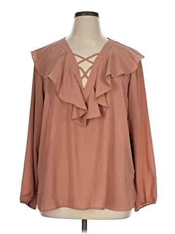 Timing Long Sleeve Blouse (view 1)