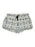 Joie 100% Silk Print Blue Shorts Size L - photo 1