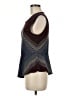 BCBGMAXAZRIA Blue Sleeveless Top Size M - photo 5