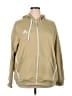 Adidas 100% Polyester Tan Zip Up Hoodie Size 2XL - photo 1