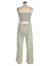 No Boundaries 100% Recycled Polyester Metallic Green Jumpsuit Size XXL - photo 2