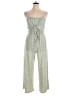 No Boundaries 100% Recycled Polyester Metallic Green Jumpsuit Size XXL - photo 1