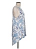 Rose + Olive Blue Sleeveless Blouse Size M - photo 4