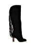 Jessica Simpson 100% Leather Black Boots Size 5 1/2 - photo 1