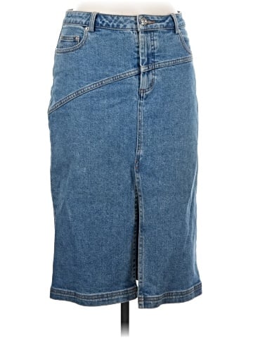 STAUD Denim Skirt (view 1)