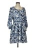 Max Studio 100% Polyester Paisley Blue Casual Dress Size S - photo 1