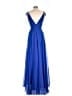 Cassandra Stone 100% Polyester Blue Cocktail Dress Size 6 - photo 2