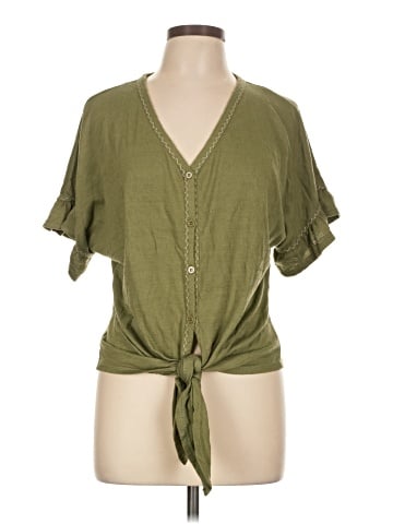 Max Studio Short Sleeve Blouse (view 1)