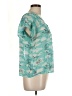 Kirra 100% Polyester Teal Short Sleeve Blouse Size L - photo 4