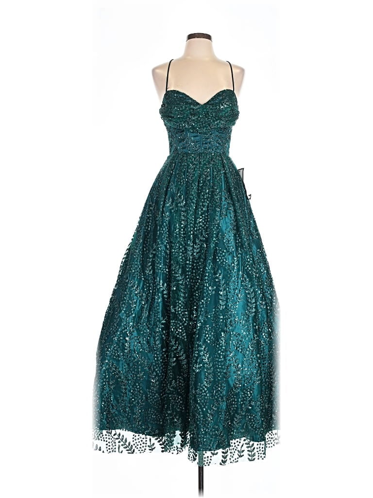 Pre-owned Blondie Nites Cocktail Dress In Teal