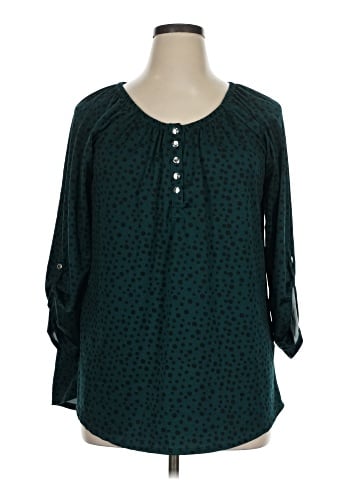 Notations Long Sleeve Henley (view 1)