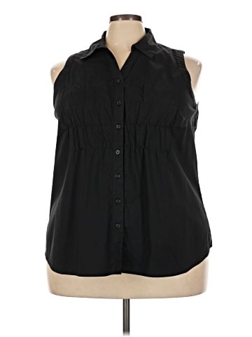 Lane Bryant Sleeveless Button-Down Shirt (view 1)