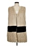 Catherine Malandrino 100% Polyester Tan Sweater Vest Size XL - photo 1