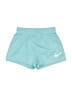 Nike 100% Polyester Teal Athletic Shorts Size 6 - photo 1