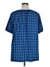 Notations Blue Short Sleeve Henley Size 1X - photo 2