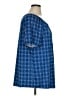 Notations Blue Short Sleeve Henley Size 1X - photo 4