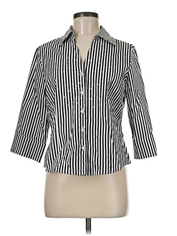 TanJay 3/4 Sleeve Button-Down Shirt (view 1)