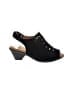 Comfortiva 100% Leather Black Sandals Size 7 (X-wide) - photo 1