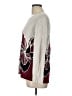 Chico's Floral Burgundy Pullover Sweater Size Lg (2) - photo 5
