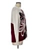 Chico's Floral Burgundy Pullover Sweater Size Lg (2) - photo 4