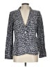 Pure Collection Polka Dots Blue Silk Blazer Size 10 - photo 1