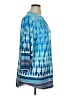 New Directions Blue 3/4 Sleeve Blouse Size 1X - photo 4