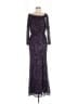 Xscape Solid Purple Cocktail Dress Size 4 - photo 1