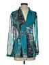 ETRO 100% Polyester Teal Long Sleeve Blouse Size 0 - photo 1