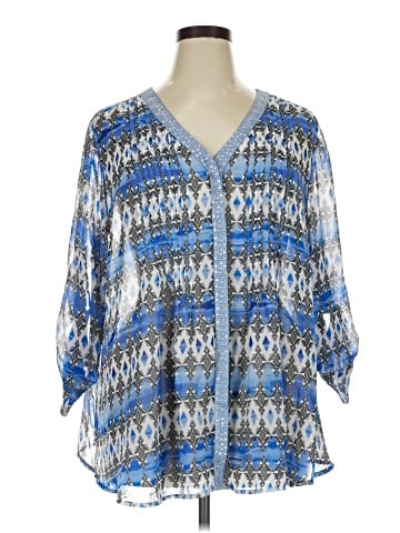 Style&Co 3/4 Sleeve Blouse (view 1)