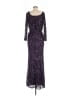 Xscape Solid Purple Cocktail Dress Size 4 - photo 2