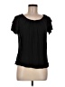 Limited Edition 100% Rayon Black Short Sleeve Top Size M - photo 1