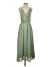 Lush 100% Polyester Paisley Green Casual Dress Size S - photo 1