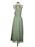Lush 100% Polyester Paisley Green Casual Dress Size S - photo 2